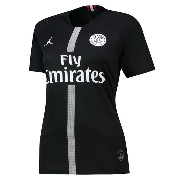 JORDAN Camiseta Paris Saint Germain Tercera Primera Mujer 2018-19 Negro